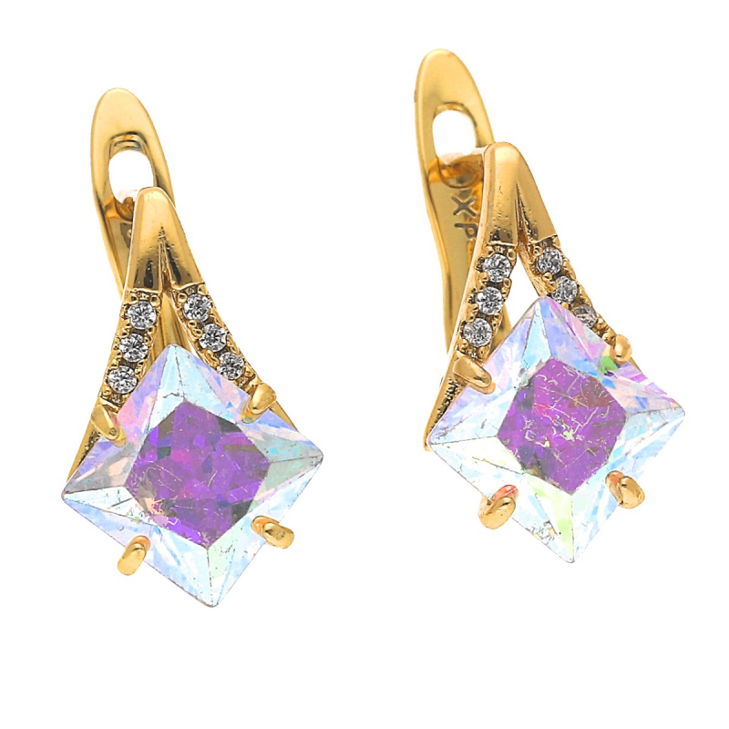 Kolczyki stal nierdzewna AURORE ZIRCON multi k182