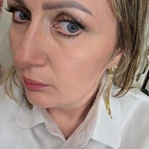 Klipsy na uszy ażurowe c63 – cyrkoniowe eleganckie bez dziurki